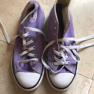 Purple high top converse!